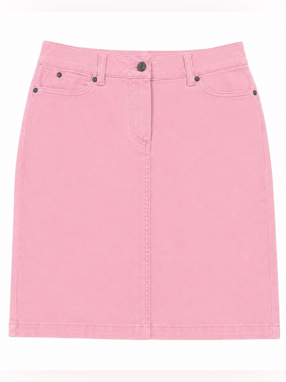 Vintage Talbots Pink Denim Skirt Womens 2 petite Y2K Barbiecore Cottagecore Mini